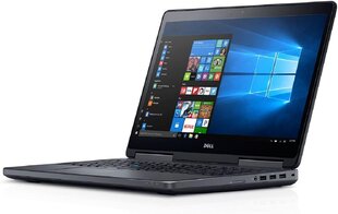 Dell Precision 7720 17.3", Intel Core i7-7700HQ, 32GB, 512GB SSD, WIN 10, Juodas kaina ir informacija | Nešiojami kompiuteriai | pigu.lt