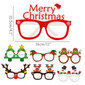 Kalėdiniai akinių rėmeliai popieriniai , 9vnt цена и информация | Dekoracijos šventėms | pigu.lt