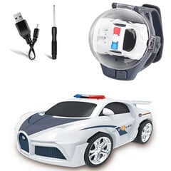 Laikrodžiu valdomas RC policijos automobilis, baltas kaina ir informacija | Žaislai berniukams | pigu.lt
