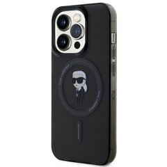 Karl Lagerfeld KLHMP14LHFCKNOK iPhone 14 Pro 6.1" czarny|black hardcase IML Ikonik MagSafe цена и информация | Чехлы для телефонов | pigu.lt