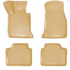 Guminiai kilimeliai beige 3d bmw 3 e46 (1998-2005) rizline kaina ir informacija | Modeliniai guminiai kilimėliai | pigu.lt