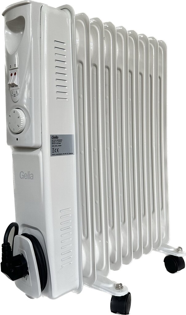 Alyvos radiatorius Gelia YL-A07S-9, 2000W kaina ir informacija | Šildytuvai | pigu.lt