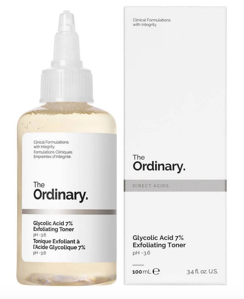 The Ordinary glikolio rūgšties šveičiamasis tonikas 7%, 100ml цена и информация | Veido prausikliai, valikliai | pigu.lt