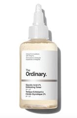 Отшелушивающий тоник The Ordinary  с гликолевой кислотой 7%, 100мл цена и информация | Средства для очищения лица | pigu.lt