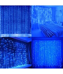 Kalėdinė girlianda užuolaida, 300 LED, 3x3m kaina ir informacija | Girliandos | pigu.lt