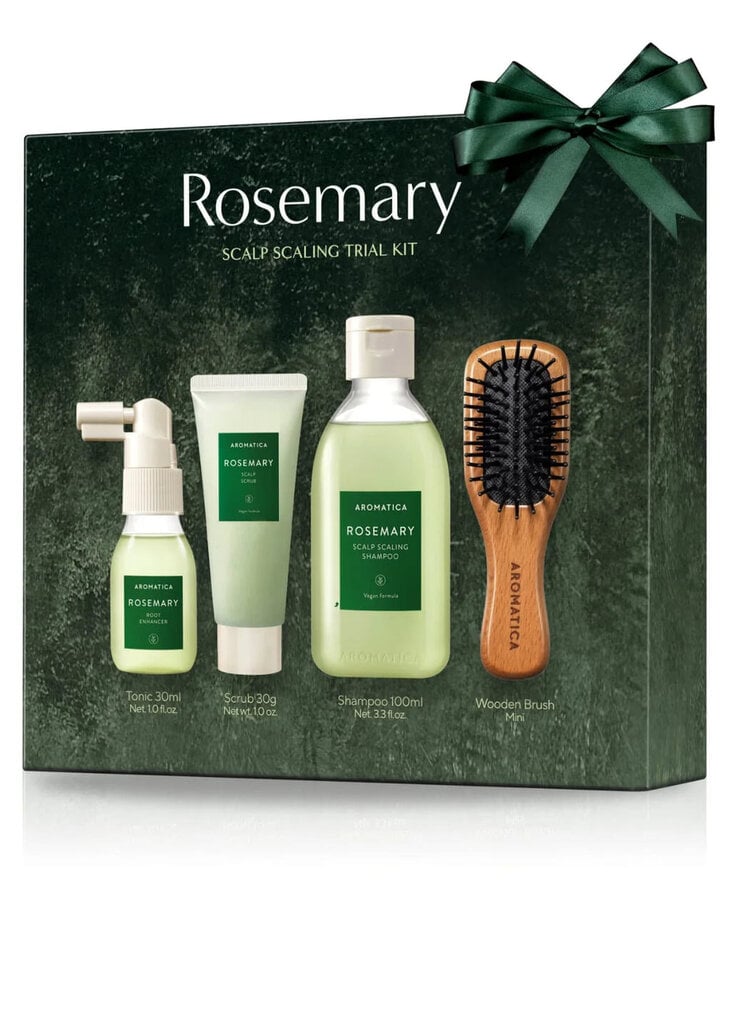 Plaukų priežiūros rinkinys Aromatica Rosemary Scalp Trial Kit kaina ir informacija | Šampūnai | pigu.lt