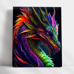 Картина по номерам на раме Портрет дракона MG2470e 40х50 см цена и информация | Набор для рисования по номерам | pigu.lt