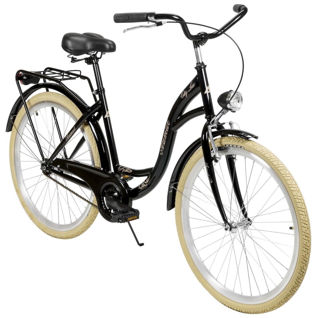 Prekė su pažeidimu. Miesto dviratis AZIMUT City Lux 26" 2021, juodas цена и информация | Prekės su pažeidimu | pigu.lt