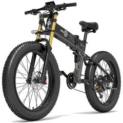 Elektrinis dviratis Bezior X Plus 26", juodas kaina ir informacija | Elektriniai dviračiai | pigu.lt