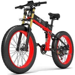 Elektrinis dviratis Bezior X Plus 26", raudonas kaina ir informacija | Elektriniai dviračiai | pigu.lt