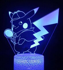 Лампа 3D Led Pokemon цена и информация | Детали интерьера | pigu.lt