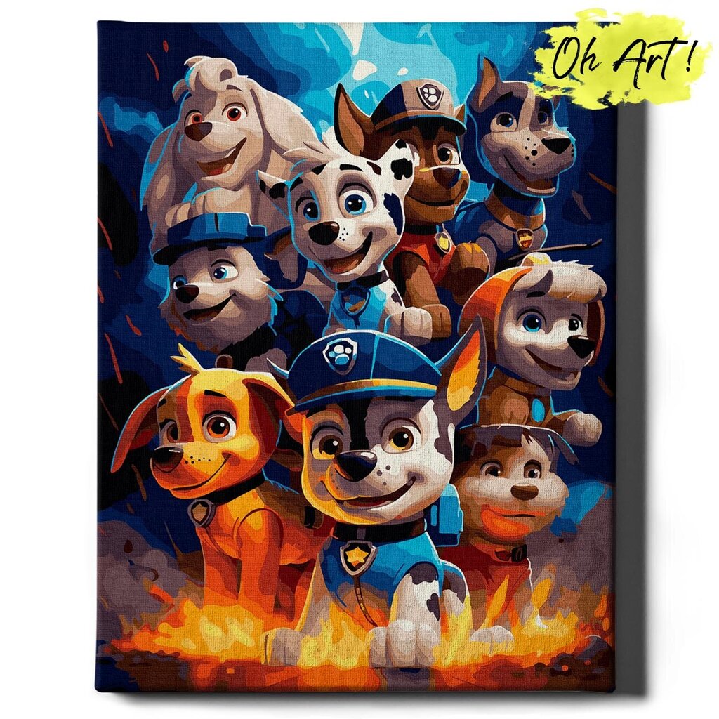 Deimantinė mozaika 5D Diamond Painting Oh Art! Paw Patrol, 30x40 cm цена и информация | Deimantinės mozaikos | pigu.lt