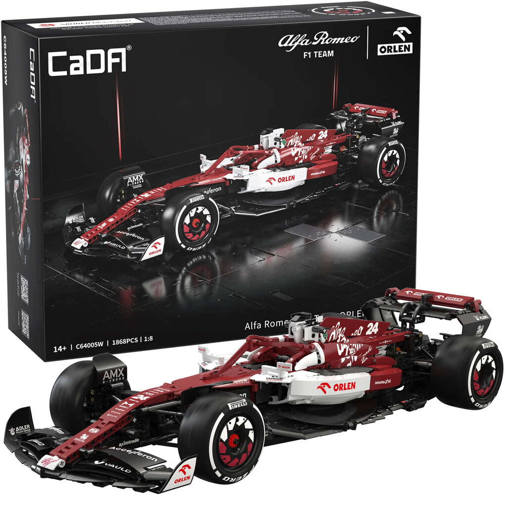 Konstruktorius CaDA Alfa Romeo Formula 1 1868 d. kaina ir informacija | Konstruktoriai ir kaladėlės | pigu.lt