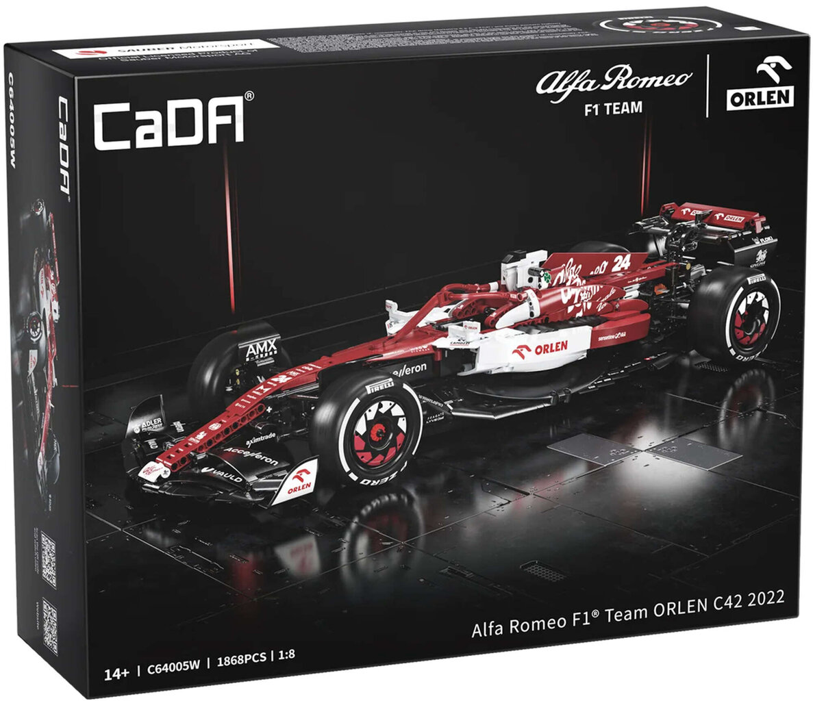 Konstruktorius CaDA Alfa Romeo Formula 1 1868 d. kaina ir informacija | Konstruktoriai ir kaladėlės | pigu.lt