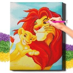 Deimantinė mozaika 5D Diamond Painting Oh Art! Mufasa ir Simba, 40x50 cm kaina ir informacija | Deimantinės mozaikos | pigu.lt