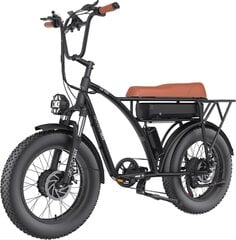 Elektrinis dviratis Gogobest GF750 20", juodas kaina ir informacija | Elektriniai dviračiai | pigu.lt