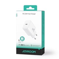 USB C Charger 20W PD Joyroom JR-TCF06 with USB C Cable - Lightning - black цена и информация | Зарядные устройства для телефонов | pigu.lt