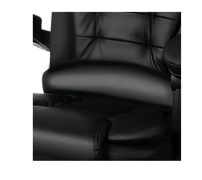 Biuro kėdė su atrama kojoms Malatec, juoda kaina ir informacija | Biuro kėdės | pigu.lt
