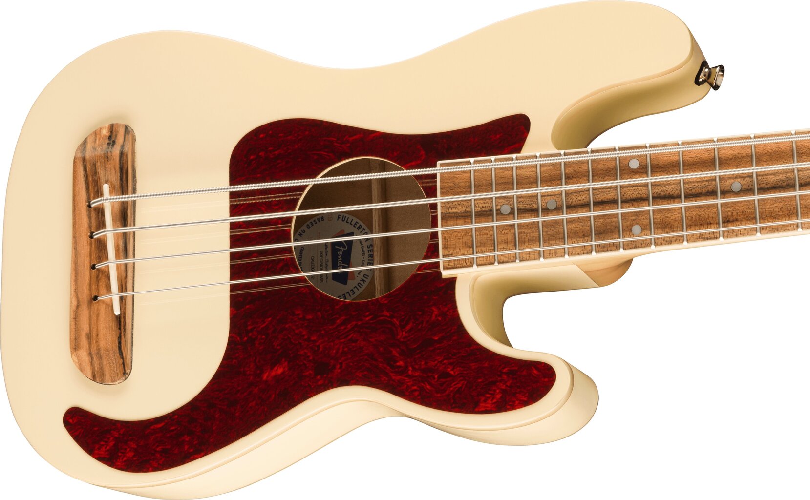 Elektrinė, akustinė, bosinė ukulelė Fender Fullerton Precision Olympic White kaina ir informacija | Gitaros | pigu.lt