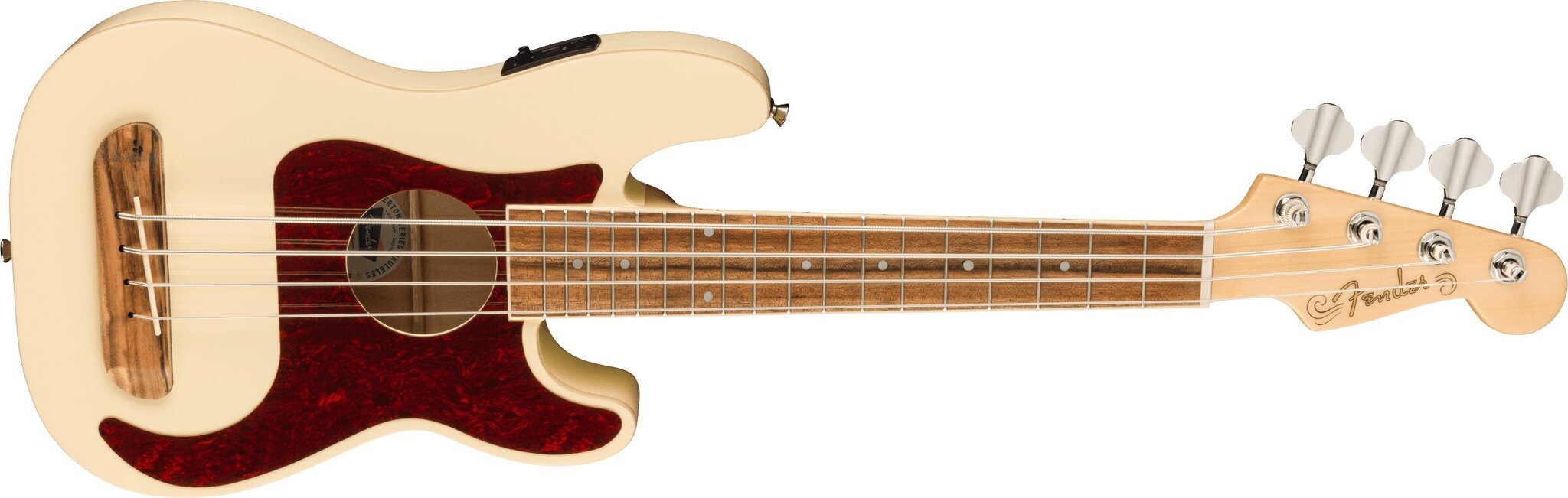 Elektrinė, akustinė, bosinė ukulelė Fender Fullerton Precision Olympic White kaina ir informacija | Gitaros | pigu.lt