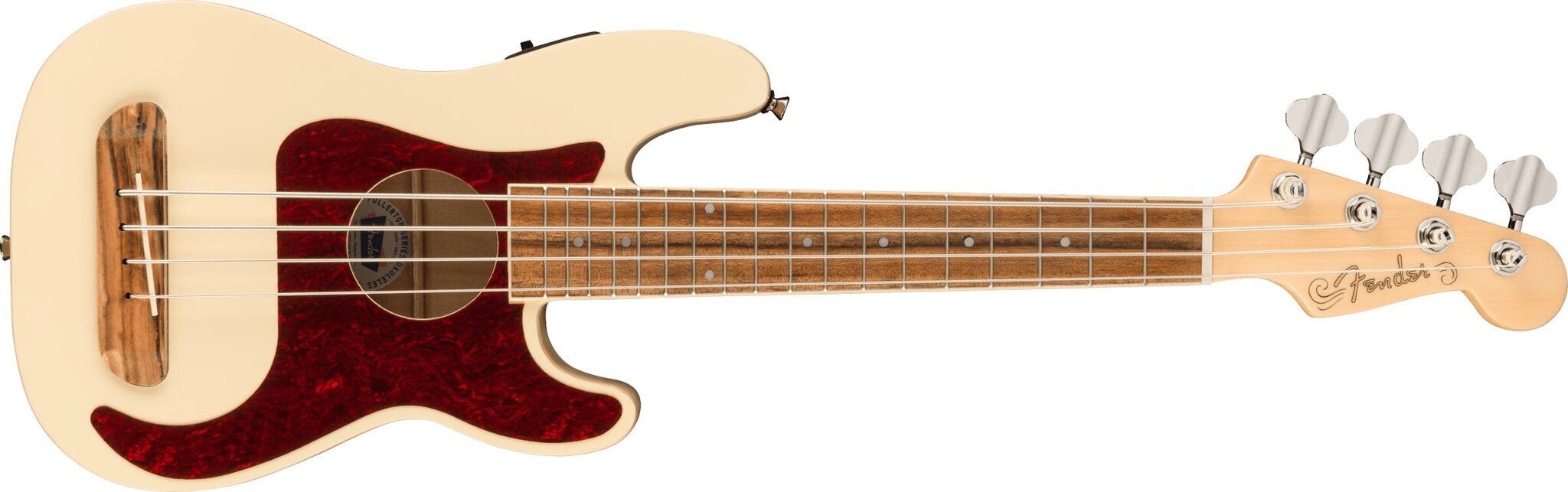 Elektrinė, akustinė, bosinė ukulelė Fender Fullerton Precision Olympic White kaina ir informacija | Gitaros | pigu.lt