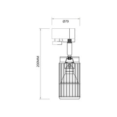 Milagro lubinis šviestuvas Vertical ML0304 kaina ir informacija | Lubiniai šviestuvai | pigu.lt