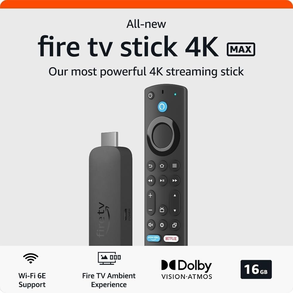 Amazon Fire 4K Max 2023 kaina ir informacija | Išmaniųjų (Smart TV) ir televizorių priedai | pigu.lt