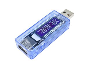 Goodbuy USB вольтметр для кабелей 10 мА | 20 В цена и информация | Адаптеры, USB-разветвители | pigu.lt