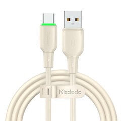 USB to USB-C Cable Mcdodo CA-4750 with LED light 1.2m (beige) цена и информация | Кабели для телефонов | pigu.lt