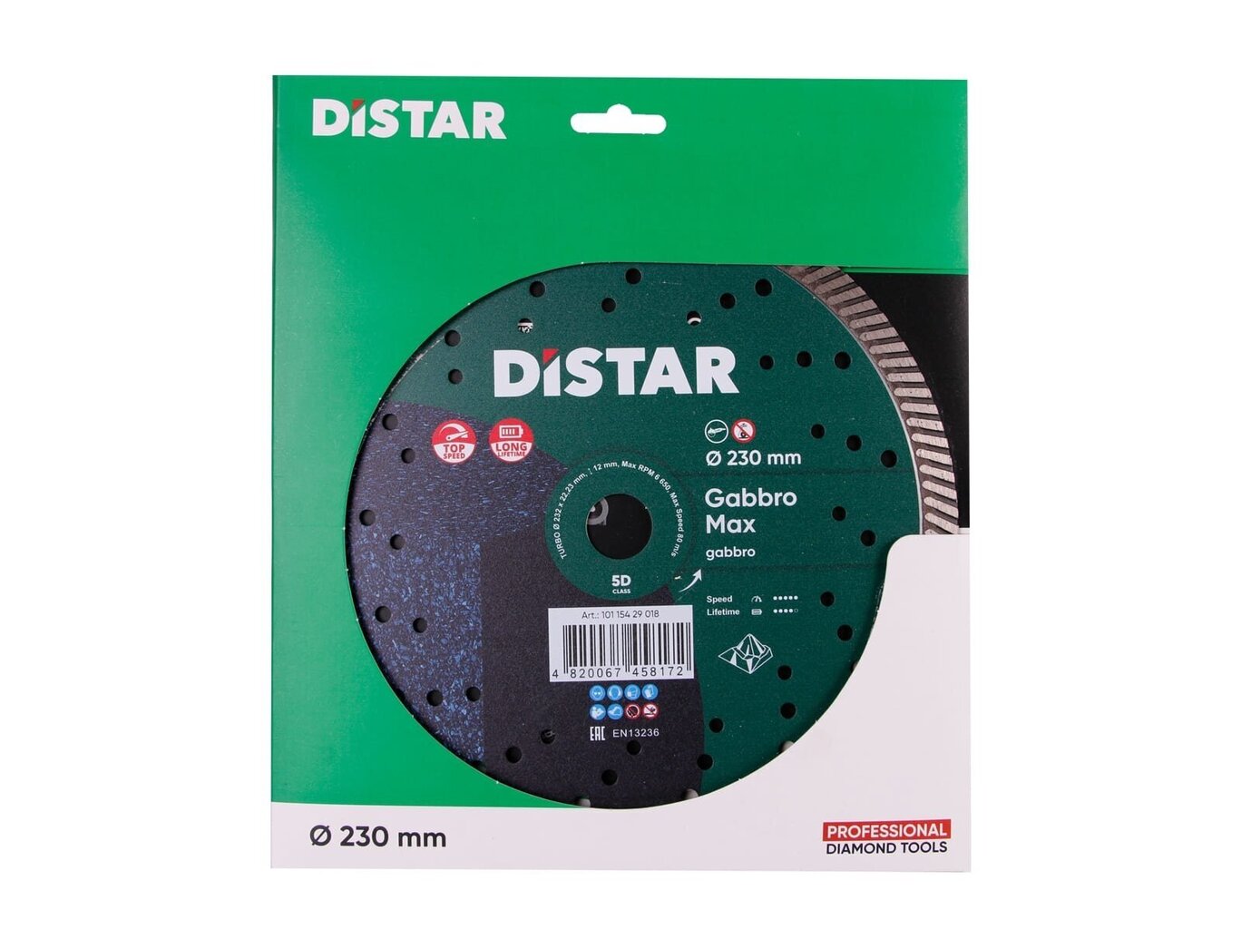 230 mm Distar Akmens pjovimo diskas kaina ir informacija | Mechaniniai įrankiai | pigu.lt