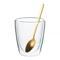 Ambition stiklinių su šaukštais rinkinys Lusso, 4 dalys, 250 ml kaina ir informacija | Taurės, puodeliai, ąsočiai | pigu.lt