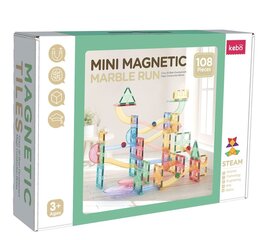 Magnetinis konstrukcinis rinkinys - mini takelis su kamuoliukais Kebo, 108 d. kaina ir informacija | Konstruktoriai ir kaladėlės | pigu.lt