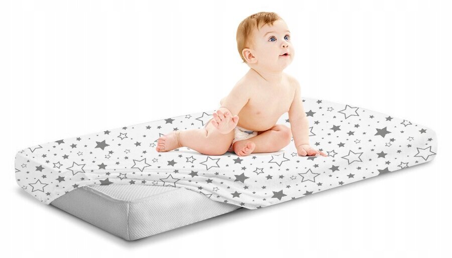 Babymam vaikiška paklodė su guma, 120x60 cm цена и информация | Patalynė kūdikiams, vaikams | pigu.lt