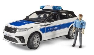 Policijos visureigis Bruder Range Rover Velar su figūrėle kaina ir informacija | Žaislai berniukams | pigu.lt