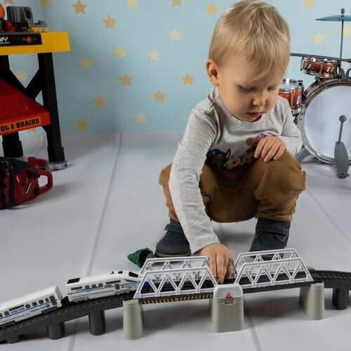 Elektrinis traukinys vaikams kaina ir informacija | Lavinamieji žaislai | pigu.lt