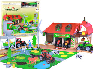 Ūkio žaislų rinkinys su traktoriumi Lean Toys kaina ir informacija | Žaislai berniukams | pigu.lt