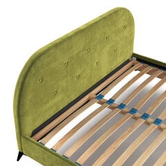 Кровать Liv&Lars Akila 160x200 см, зеленый цена и информация | Кровати | pigu.lt