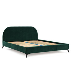Кровать Liv&Lars Akila 140x200 см, зеленый цена и информация | Кровати | pigu.lt