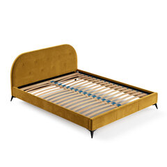 Кровать Liv&Lars Akila 140x200 см, желтый цена и информация | Кровати | pigu.lt