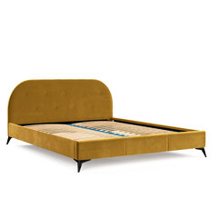 Кровать Liv&Lars Akila 140x200 см, желтый цена и информация | Кровати | pigu.lt