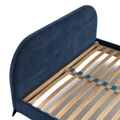Кровать Liv&Lars Akila 160x200 см, тёмно-синий цена и информация | Кровати | pigu.lt