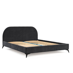 Кровать Liv&Lars Akila 160x200 см, антрацит цена и информация | Кровати | pigu.lt