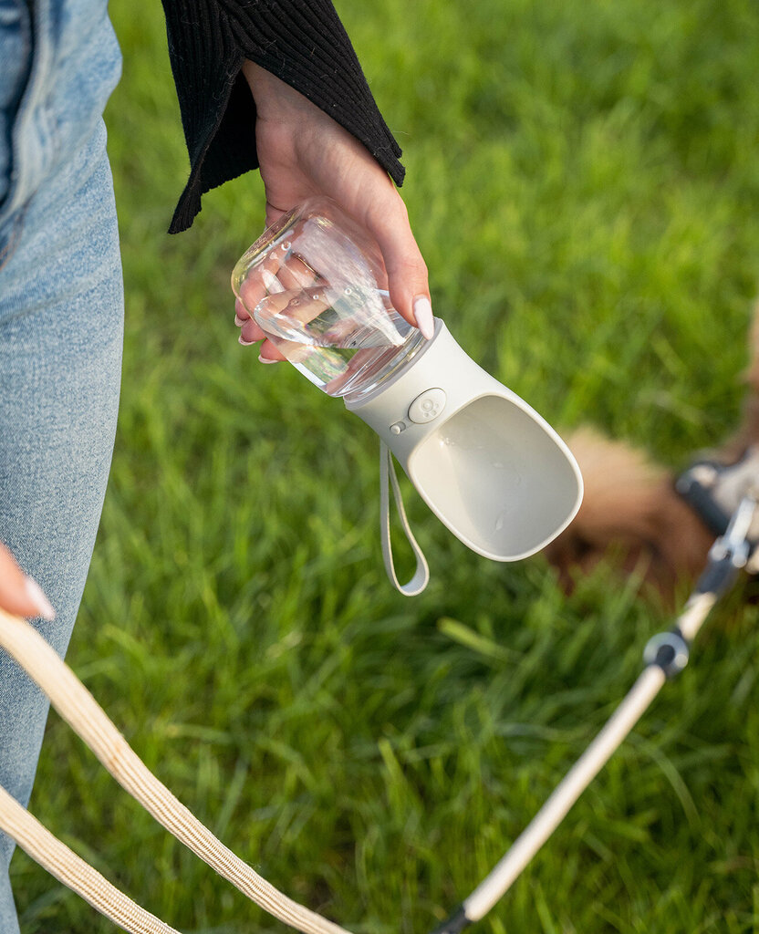 Kelioninė gertuvė gyvūnams Lionto, 350ml, pilka kaina ir informacija | Dubenėliai, dėžės maistui | pigu.lt