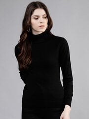 Megztinis moterims Pantoneclo, juodas kaina ir informacija | Megztiniai moterims | pigu.lt
