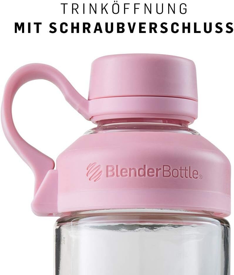 Stiklinė gertuvė ir baltymų plaktuvas BlenderBottle Mantra C02612, 600 ml цена и информация | Gertuvės | pigu.lt