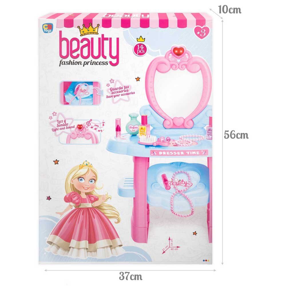 Žaislinis tualetinis staliukas su priedais Color Baby цена и информация | Žaislai mergaitėms | pigu.lt