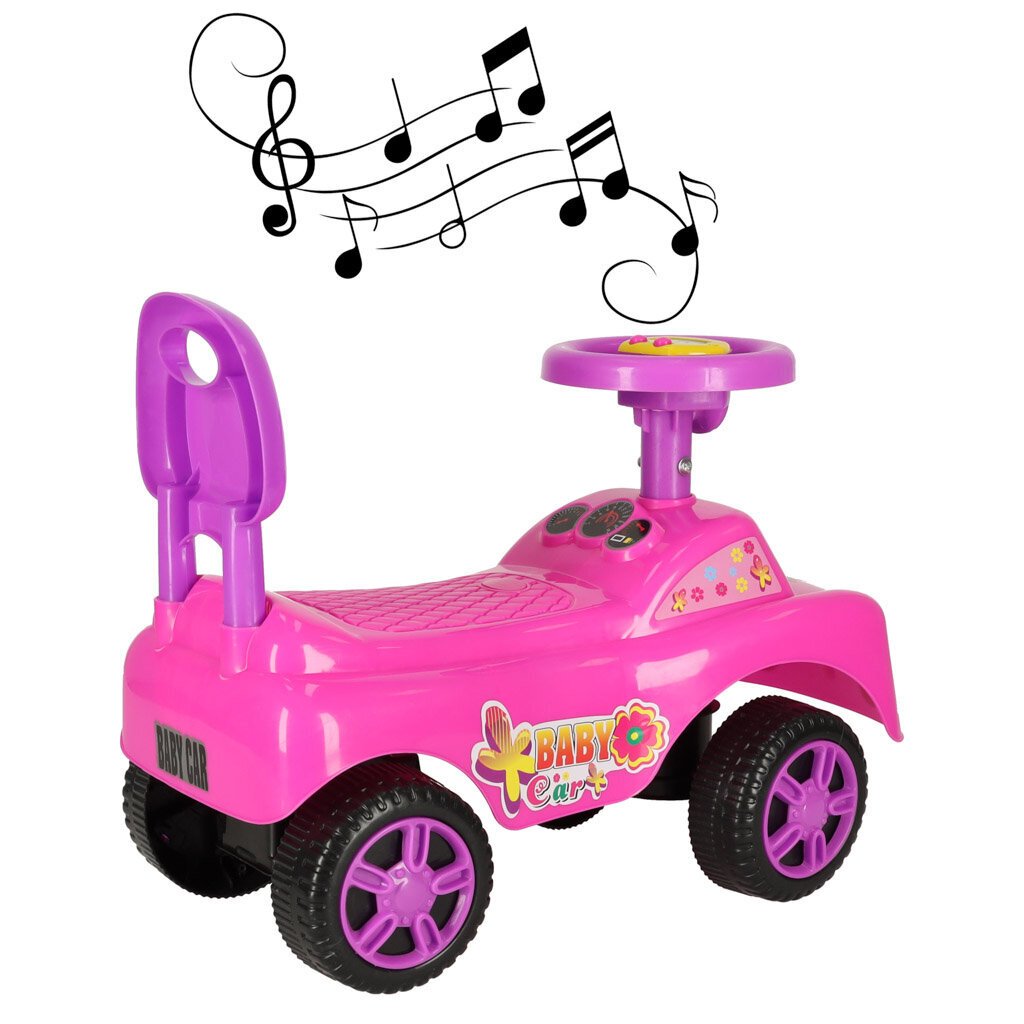 Paspiriama mašinėlė - stumdukas, rožinis цена и информация | Žaislai kūdikiams | pigu.lt