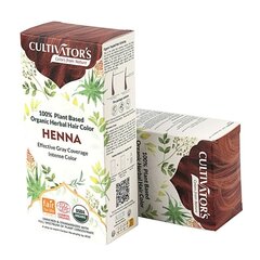 Augaliniai rausvos spalvos plaukų dažai Henna, Cultivator's, 100 g цена и информация | Краска для волос | pigu.lt