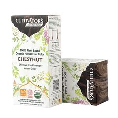 Augaliniai kaštonų spalvos plaukų dažai Chestnut, Cultivator's, 100g цена и информация | Краска для волос | pigu.lt