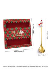 Kalėdinis šaukštelis, auksinis, 5 vnt. kaina ir informacija | Kitos originalios dovanos | pigu.lt
